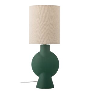 Bloomingville - Sergio Bordlampe, Grøn, Stentøj - Ø21 Ã H55 cm
